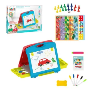 Lousa Dupla Face Play e Learn 2 em 1 Maleta - Multikids