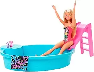 Barbie Boneca Com Piscina - Mattel
