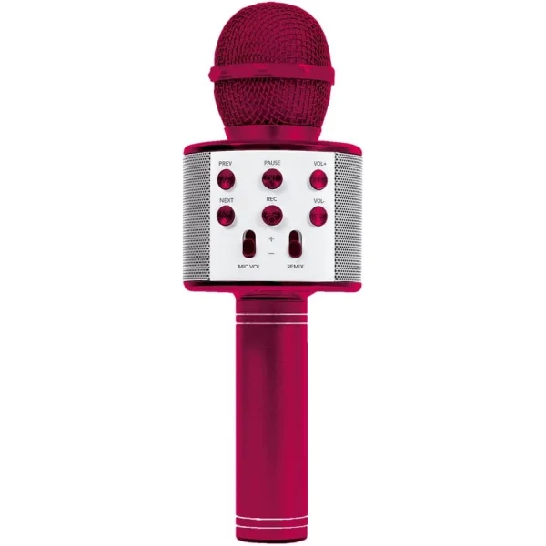 Microfone Sem Fio Bluetooth Karaokê Star Voice - Rosa - Zoop Toys