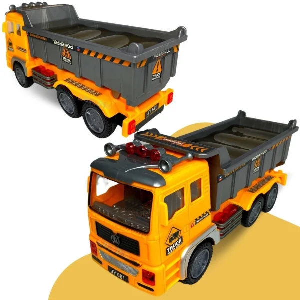 Caminhão De Construção Brinquedo Carrinho Com Luz Som - Fun Game