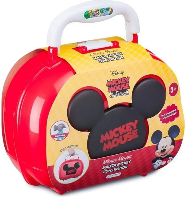 Maleta Mickey Construtor com 8 Acessórios - Multikids