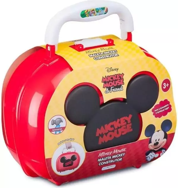 Maleta Mickey Construtor com 8 Acessórios - Multikids