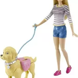 Barbie Passeio Com Cachorrinho Loira - Mattel