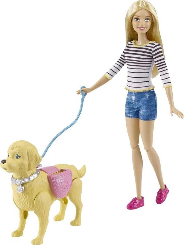 Barbie Passeio Com Cachorrinho Loira - Mattel