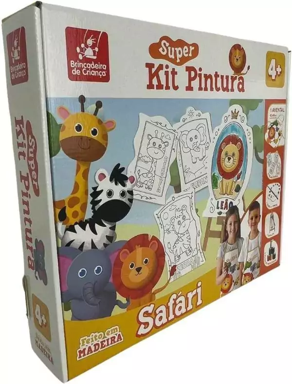 Kit Pintura Safari - Brincadeira de Criança