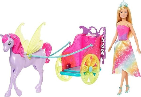 Boneca Barbie - Barbie Dreamtopia - Princesa com Carruagem - Mattel