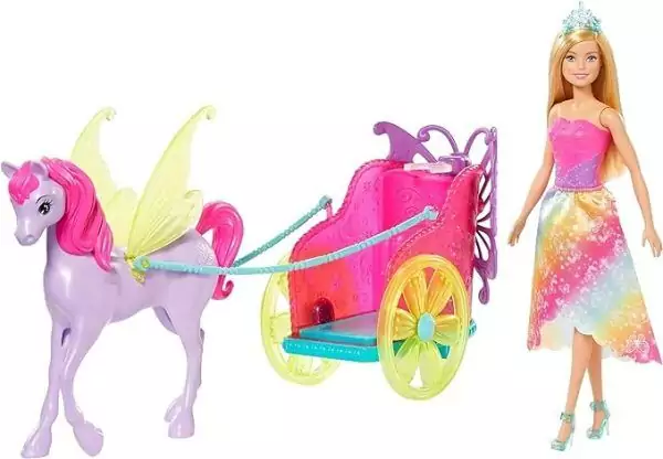 Boneca Barbie - Barbie Dreamtopia - Princesa com Carruagem - Mattel