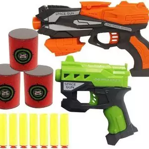 Kit Pistolas Air Gun com Munições e Alvos - Zoop Toys