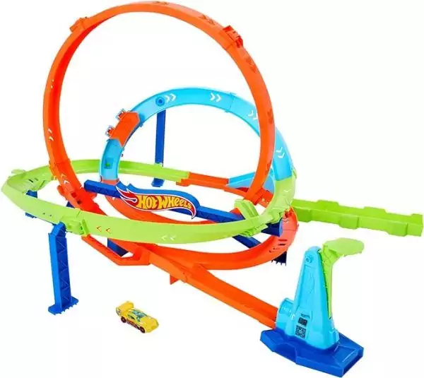 Hot Wheels Action, Pista de Brinquedo Desafio Extremo com 1 Carrinho em Escala 1:64