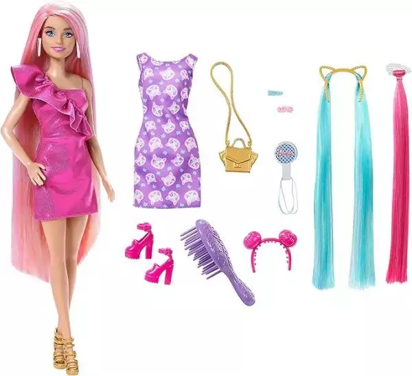 Barbie Totally Hair Boneca Cores de Neon Loira- Mattel