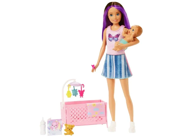 Boneca Barbie Skipper Babysitters INC - com Acessórios Mattel