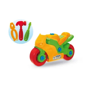 Mãos á Obra! Moto Monta e Desmonta Com Ferramentas - Usual Brinquedos