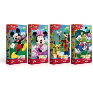 Quebra-Cabeça Mini A Casa do Mickey Mouse 60 Peças - Toyster