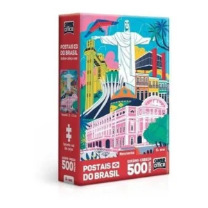 Quebra-Cabeça Postais do Brasil 500 Peças - Game Office