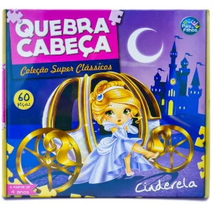 Quebra-Cabeça Cinderela 60 Peças - Pais & Filhos
