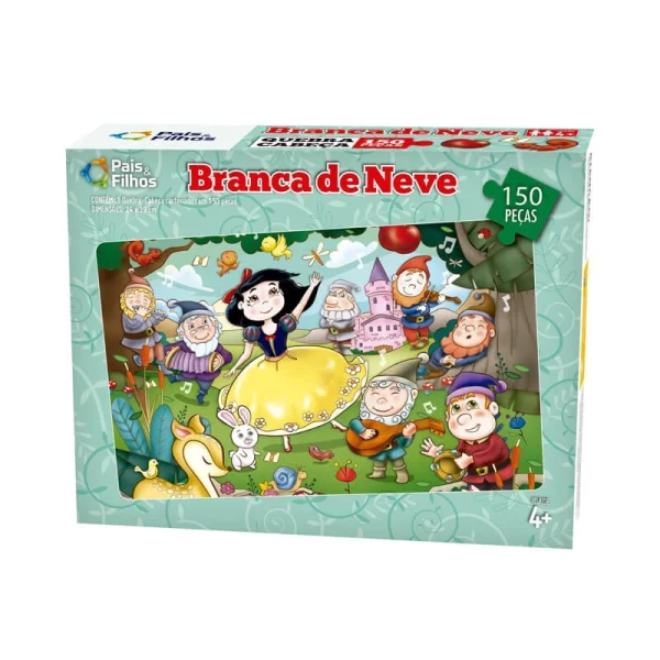 Quebra-Cabeça Branca de Neve 150 Peças - Pais & Filhos