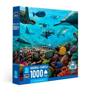 Quebra-Cabeça Criaturas Marinhas 1000 Peças - Game Office