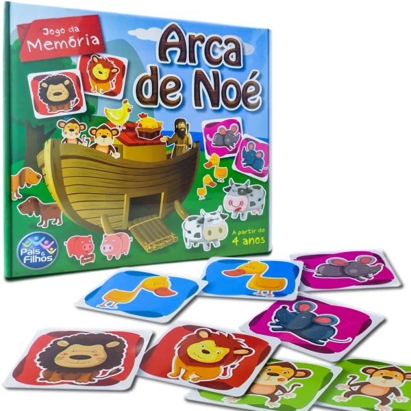 Jogo da Memória Arca de Noé 40 Peças - Pais & Filhos
