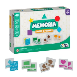 Jogo da Memória Cores e Formas 54 Peças - Pais & Filhos