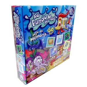 Jogo da Memória No Fundo do Mar 40 Peças - Pais & Filhos