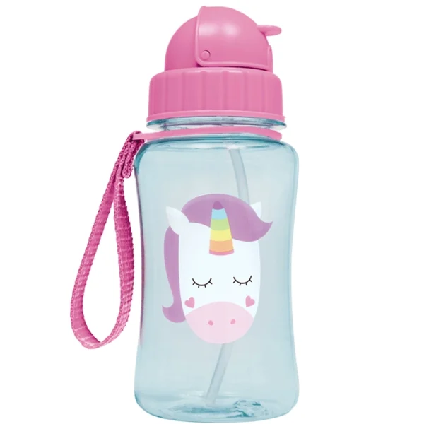 Garrafinha com Canudo Animal Fun Unicórnio - Buba