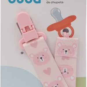 Prendedor de Chupeta Ursinho Rosa - Buba