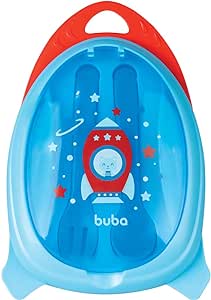 Kit Refeição com Talher Foguete Azul - Buba