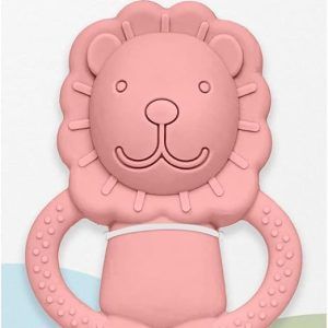 Mordedor em Silicone Leão Rosa - Buba