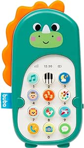 Celular Bilíngue com Músicas e Sons Dinossauro Verde - Buba