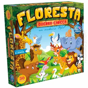 Quebra-Cabeça Floresta 30 Peças em M.D.F - Pais & Filhos