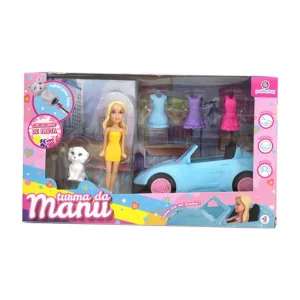 Turma da Manu Boneca com Pet - Polibrinq