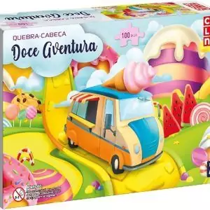 Quebra-Cabeça Doce Aventura 100 Peças - Coluna