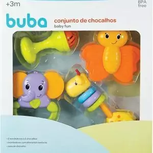 Conjunto de Chocalhos e Mordedores - Buba