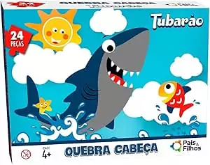 Quebra-Cabeça Tubarão 24 Peças - Pais & Filhos