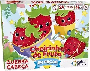 Quebra-Cabeça Cheirinho de Fruta 24 Peças- Pais & Filhos