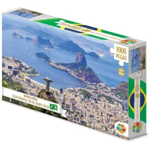 Quebra-Cabeça Cristo Redentor, Rio de Janeiro 1000 Peças - GGB Brinquedos