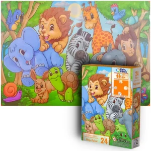Quebra-Cabeça Baby Safari 24 Peças - Pais & Filhos