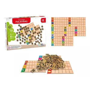 Jogo Formando Palavras 140 Peças em M.D.F - Pais & Filhos
