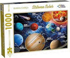Quebra-Cabeça Sistema Solar 1000 Peças - Pais & Filhos