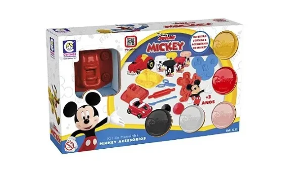 Kit Massinha Mickey com Acessórios - Cotiplás