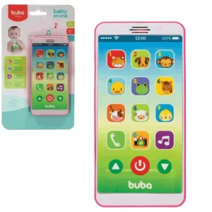 Baby Telefone com Sons Rosa - Buba