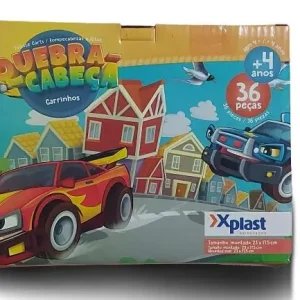 Quebra-Cabeça Carrinhos 36 Peças - X Plast