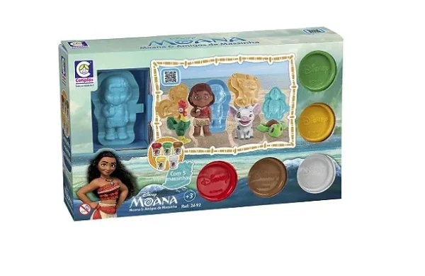 Kit Massinha Moana 5 Potes - Cotiplás