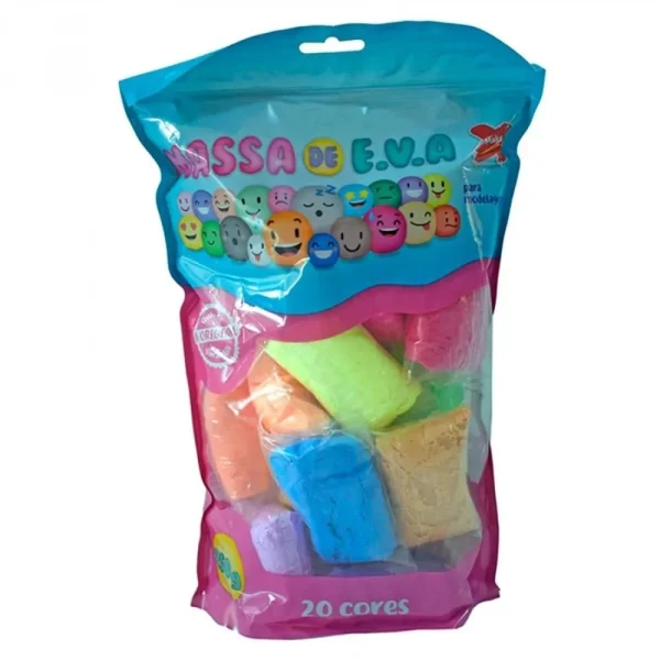 Massinha de E.V.A 20 Cores - Make+