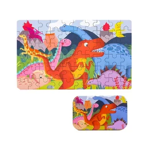 Quebra-Cabeça na Lata Dinossauros 60 Peças em M.D.F - Toy Mix