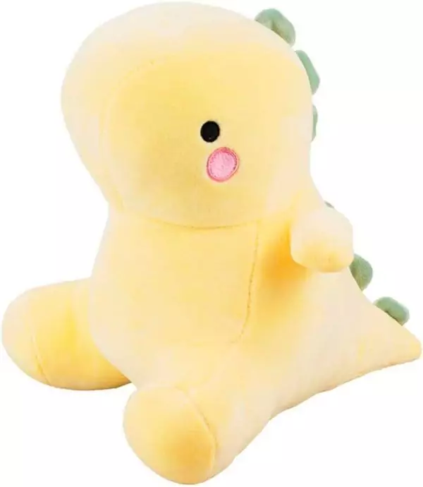 Pelúcia Dinossauro Fofo Sentado Amarelo - Fofy Toys