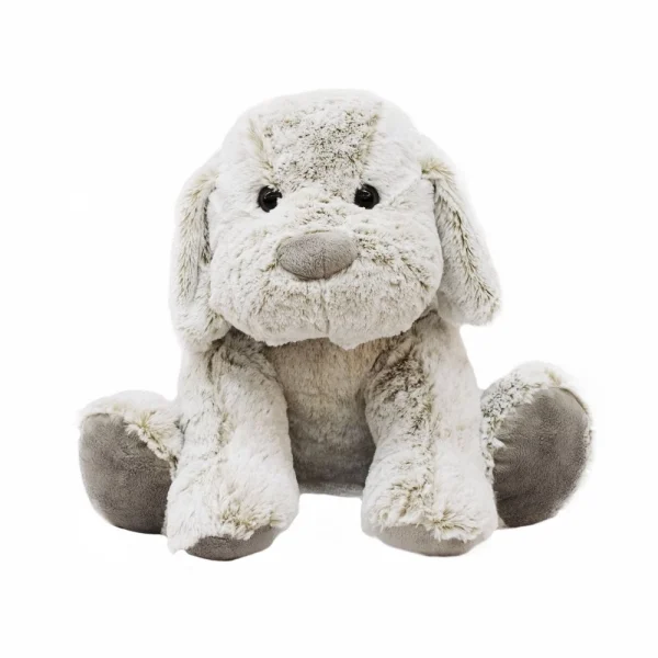 Pelúcia Cachorro Sentado Cinza - Fofy Toys