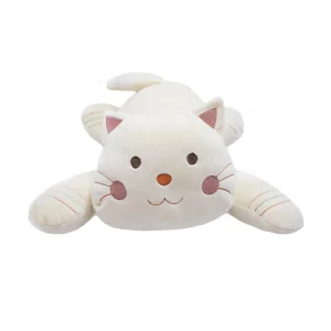 Pelúcia Gato Deitado Branco - Fofy Toys