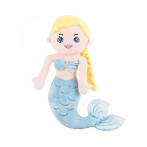 Pelúcia Sereia Loira Cauda Azul - Fofy Toys