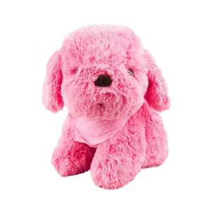 Pelúcia Cachorro Rosa Sentado - Fofy Toys